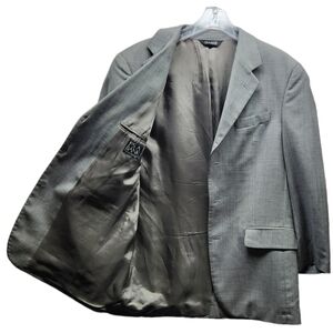 Jos. A. Bank Mens 40R Cashmere Blend Gray 3 Button Blazer Sport Coat Suit Jacket